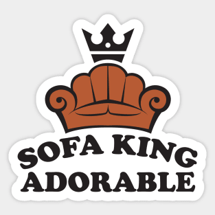 Sofa King Adorable Sticker